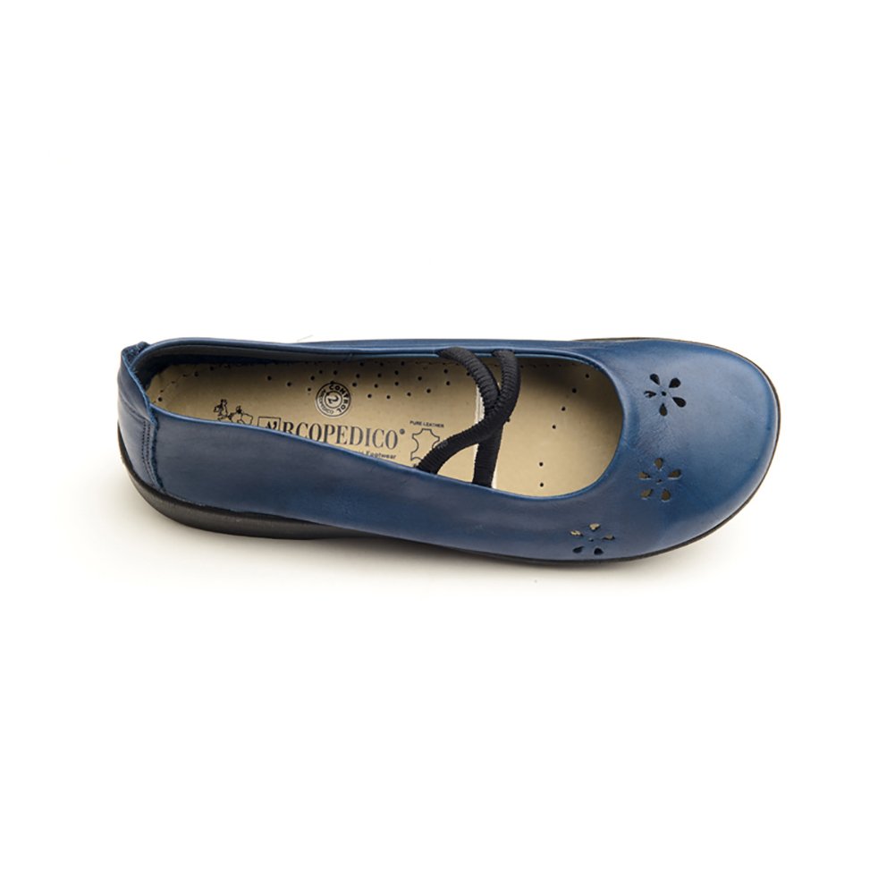 Arcopedico Women's Leather Flower Sandals - Comfortable & Stylish Slip-On Shoes for Walking, Travel, and Casual Wear