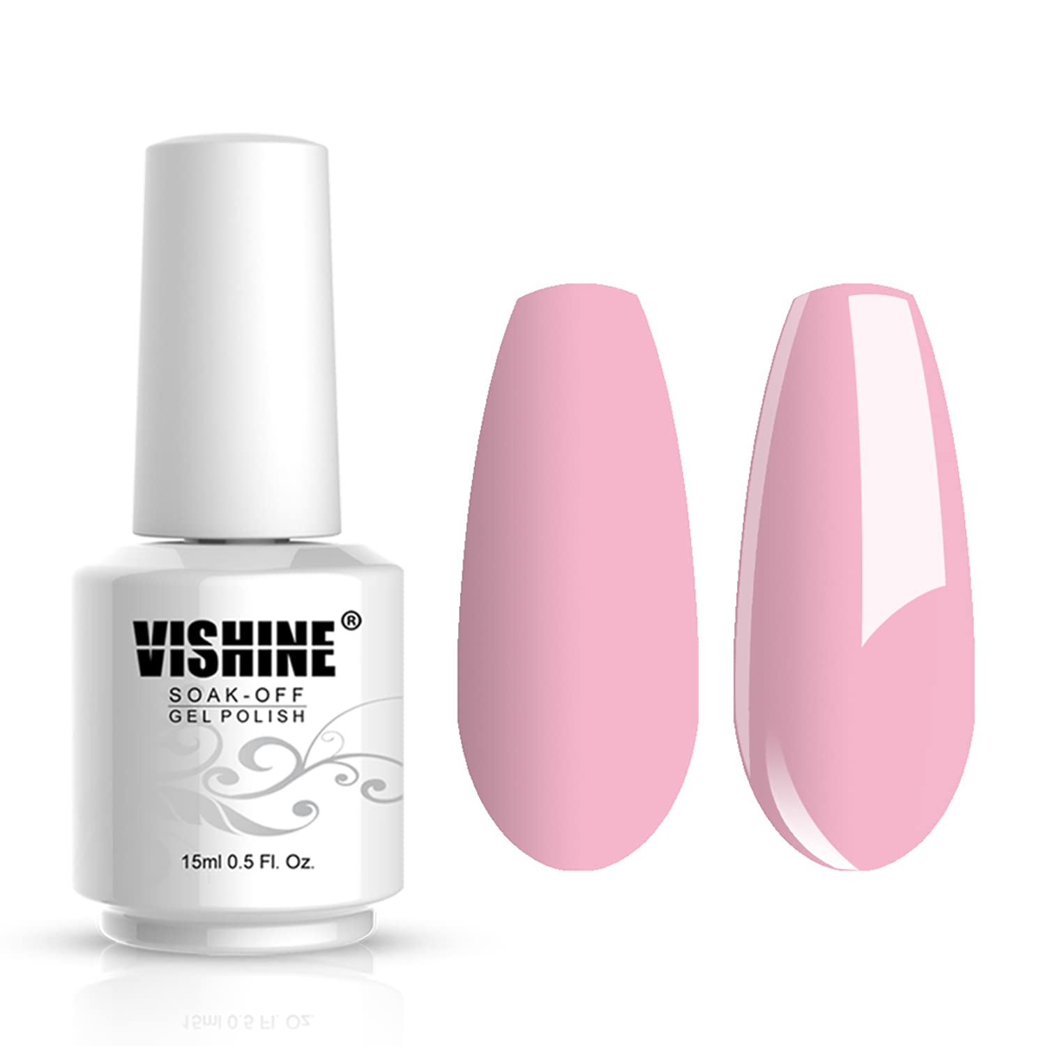 Vishine Professional UV LED Nail Lamp & Gel Polish Kit - 4 Long-Lasting Colors for Salon-Quality Manicures at Home (C183) | Perfect for DIY Nail Art, Gel Extensions & French Manicures