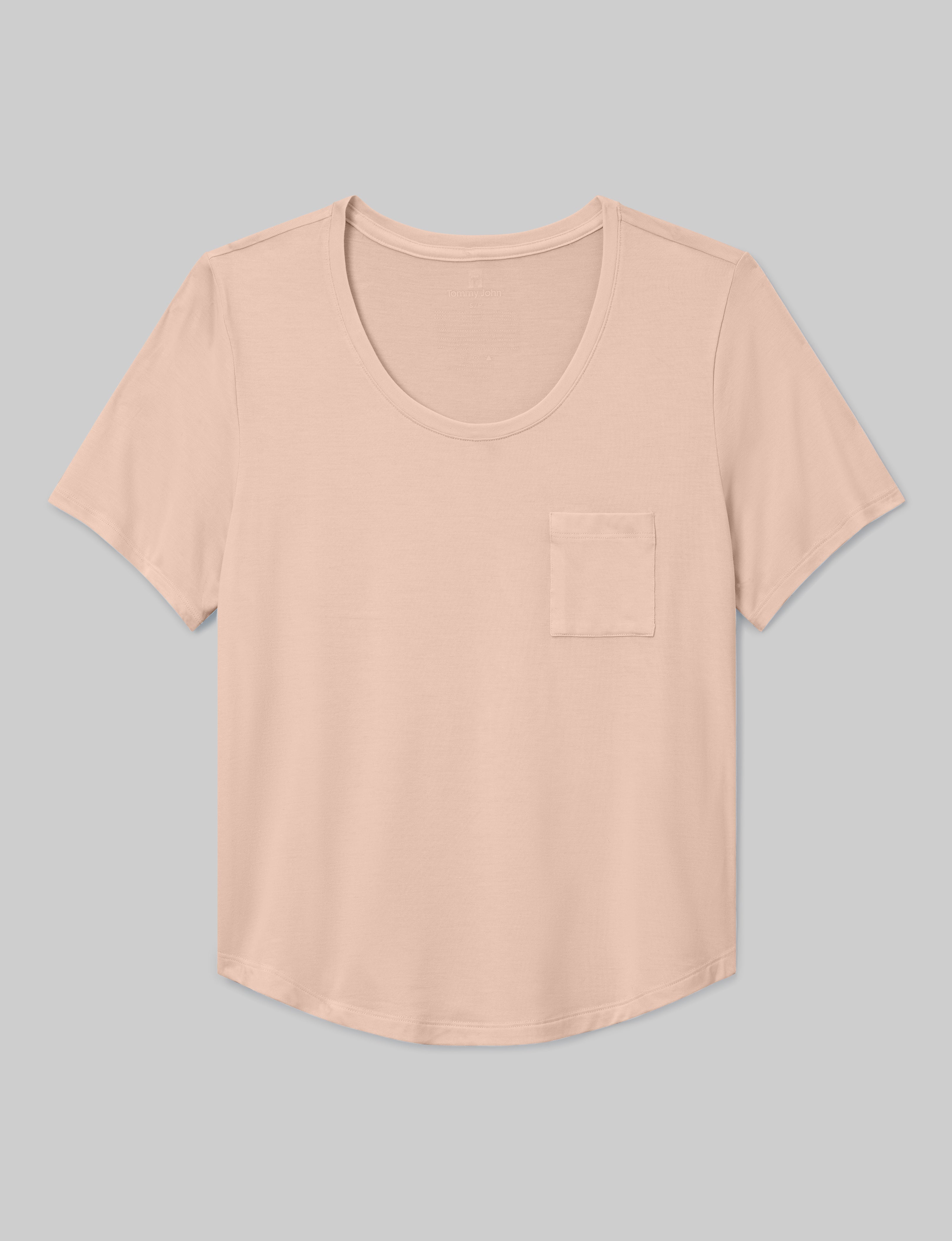 Women's Ultra Soft Second Skin Sleep Pocket Tee - Comfortable Lounge & Nightwear for Relaxing at Home