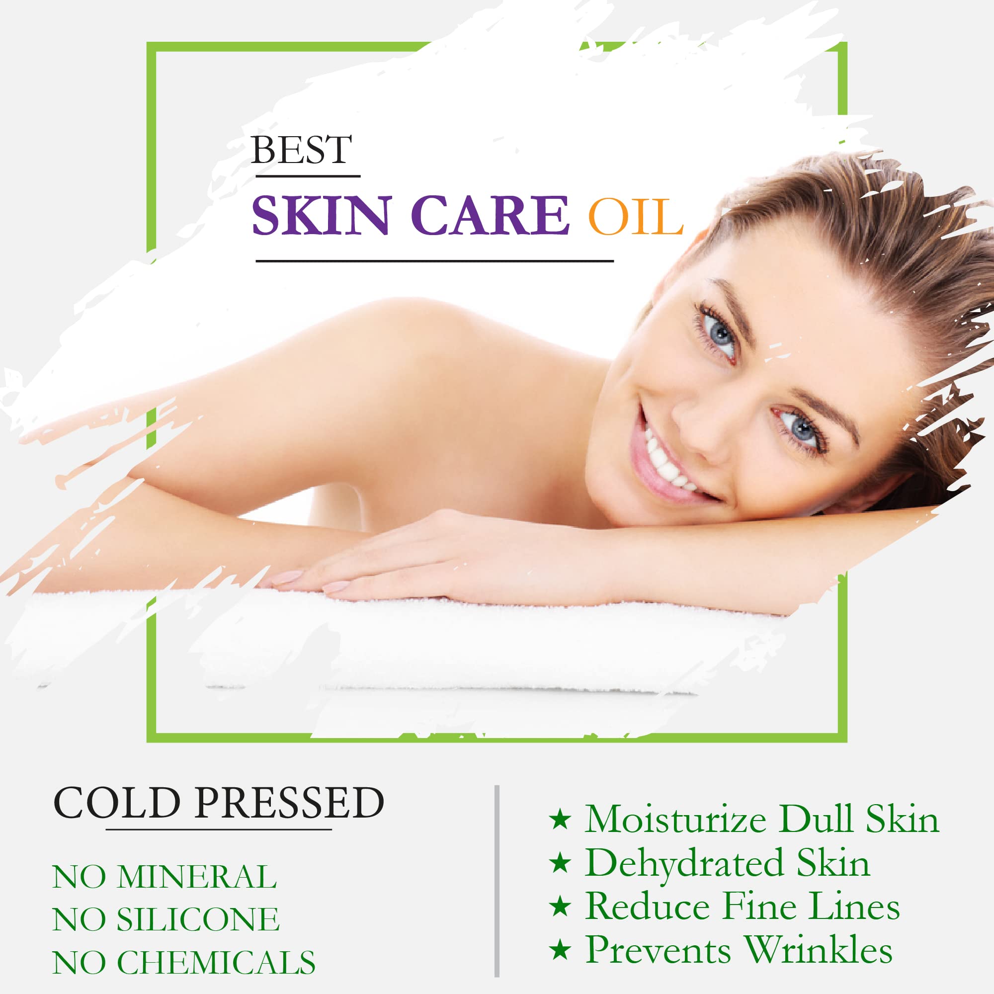 100% Pure Cold Pressed Grapeseed Oil - Natural Carrier Oil for Skin & Hair Care - 50ml - Perfect for Massage, DIY Beauty Recipes & Aromatherapy
