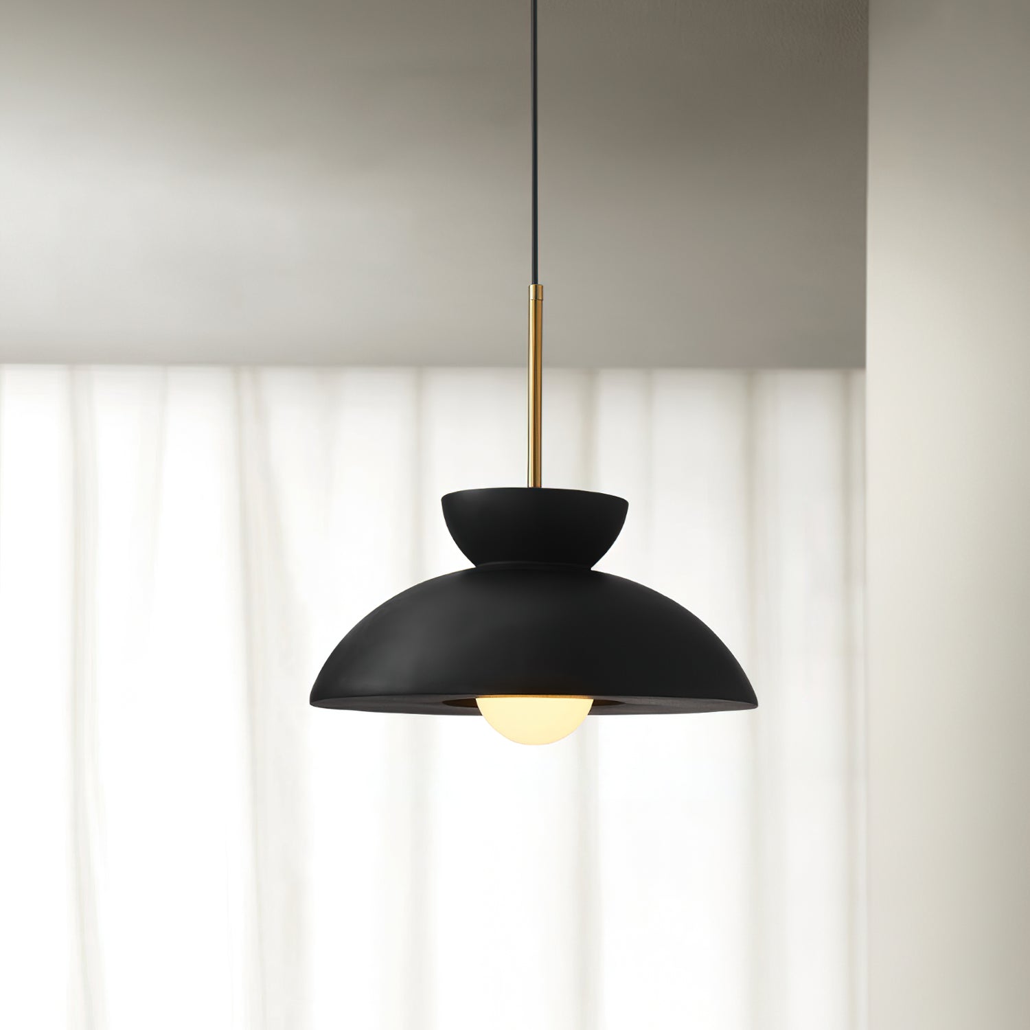 Augustus Pendant Lamp - Modern Hanging Light Fixture for Kitchen Island, Dining Room & Bedroom | Dimmable LED Chandelier with Adjustable Height
