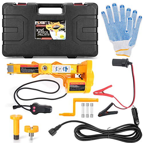 12V Electric Car Jack Set - 3 Ton Automatic Lifting System for Sedans, SUVs & Trucks | Emergency Vehicle Lift | Perfect for Garage Repairs & Roadside Assistance