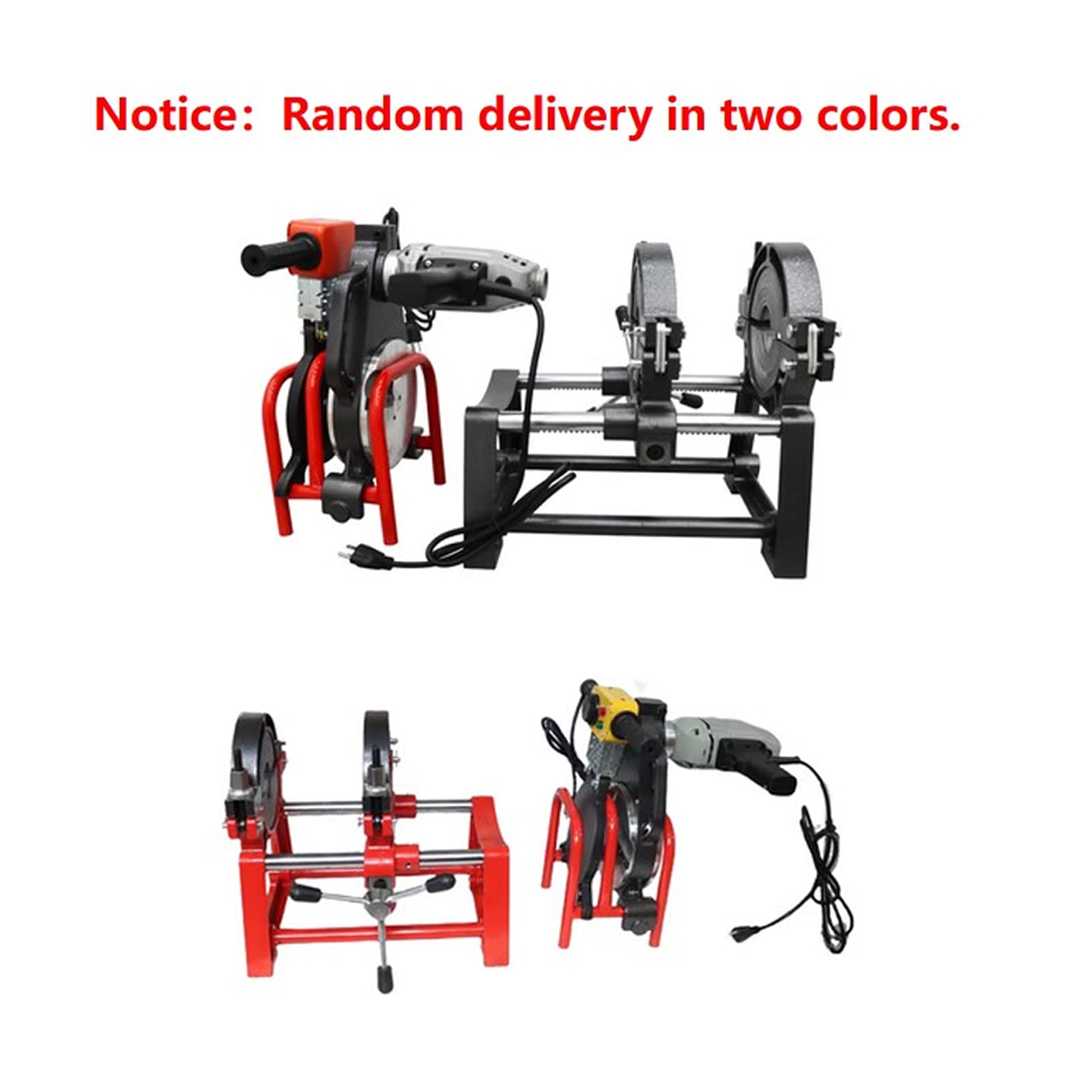 Manual HDPE Butt Fusion Welding Machine - 110V PE/PP/PB/PVDF Pipe Welder with 2 Clamps (63-160mm) - Perfect for Plumbing, Irrigation & Gas Pipe Installation Projects