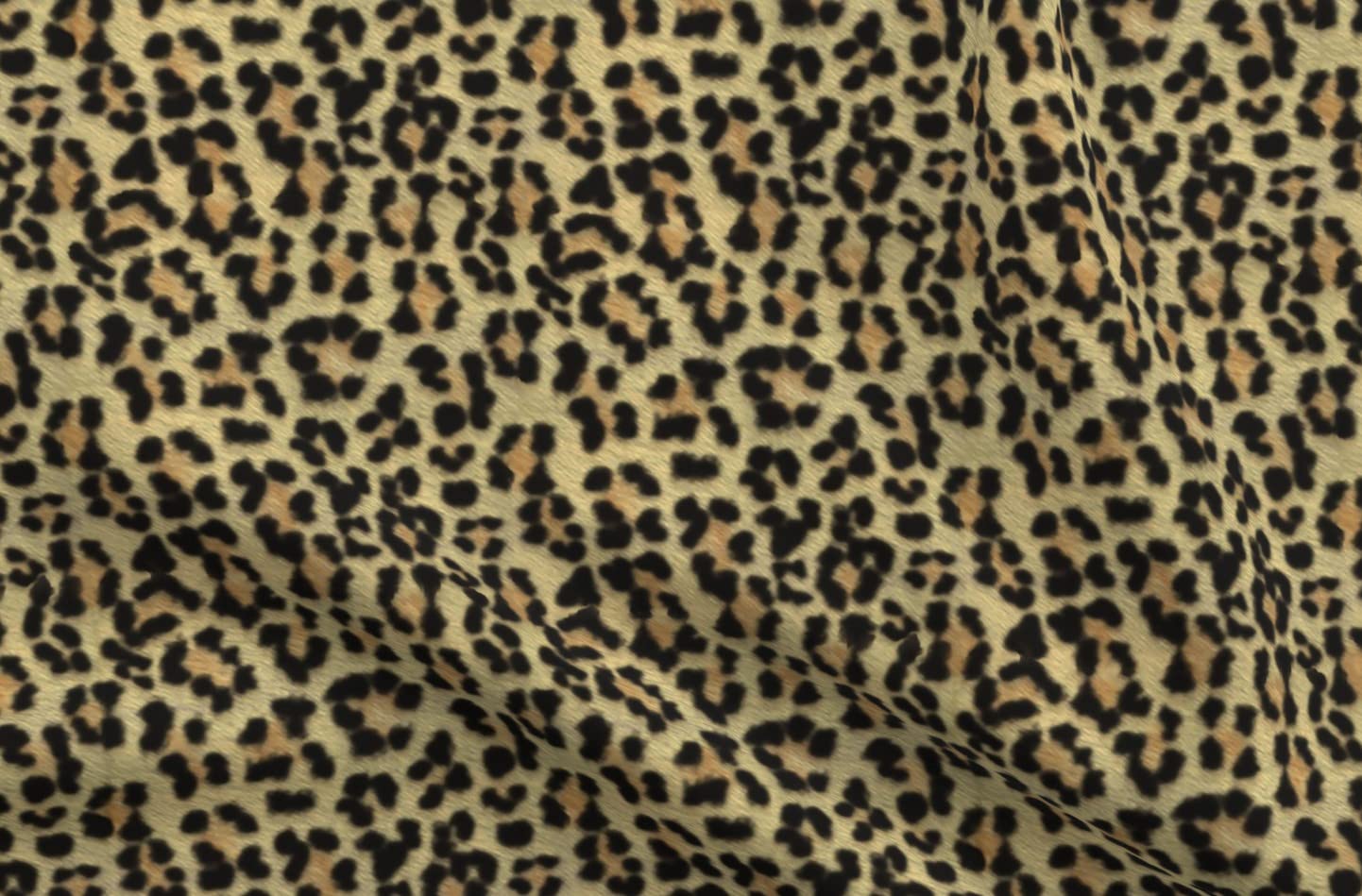 Painted Leopard Spots Cat Rockabilly Tropical Jaguar Animal Print Minky Fabric by The Yard - Soft Plush Fabric for Sewing Baby Blankets, Quilt Backing, DIY Crafts & Home Decor Projects
