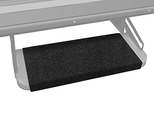 Prest-O-Fit 2-0314 Outrigger RV Step Rug - Black Onyx 18 Inch Wide Non-Slip Mat for RV, Camper & Trailer Steps - Durable Outdoor Carpet for Entryway Protection & Safety