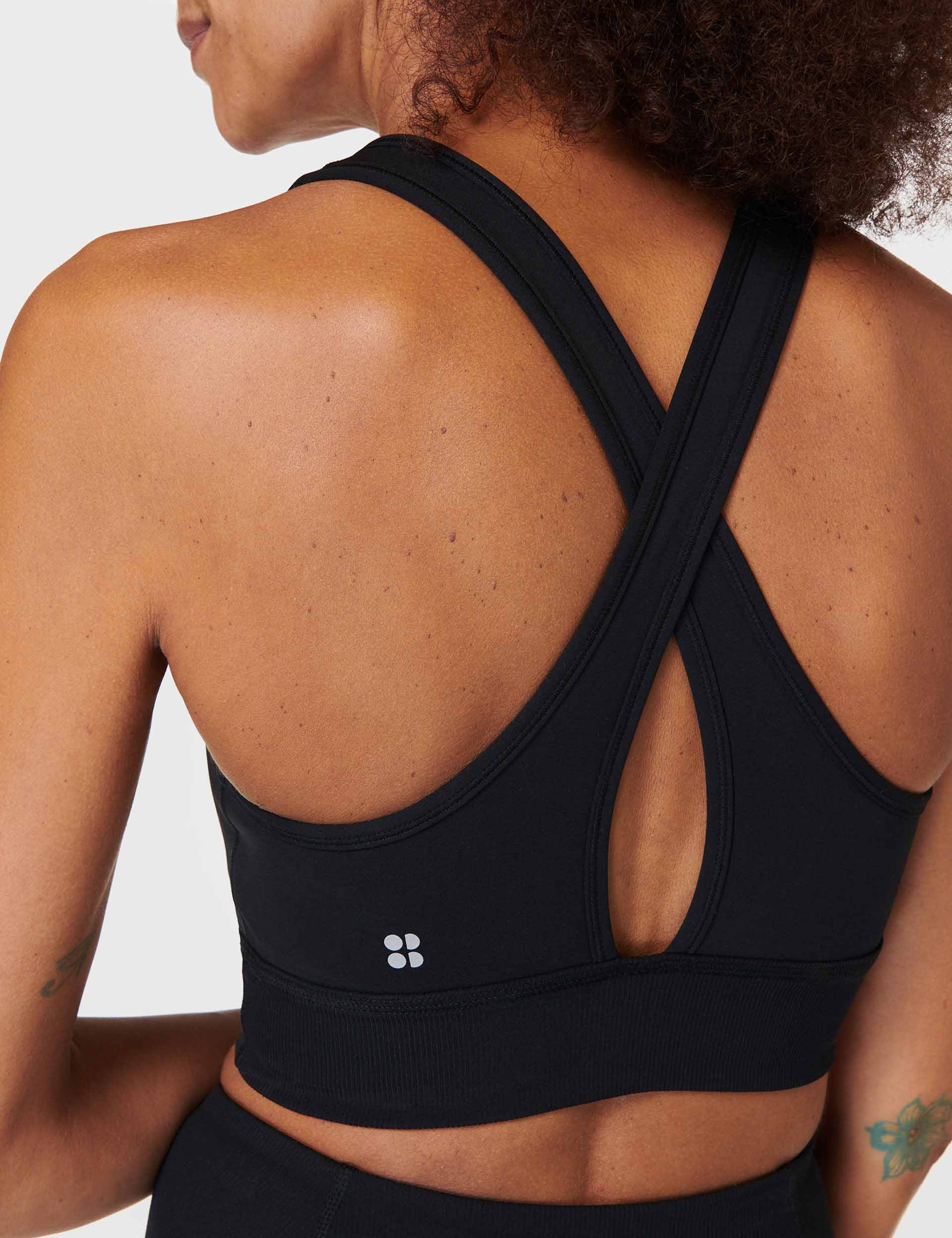 Super Soft Ultra Light Wrap Bra - Wireless Comfort for Yoga, Sleep & Lounge - Black