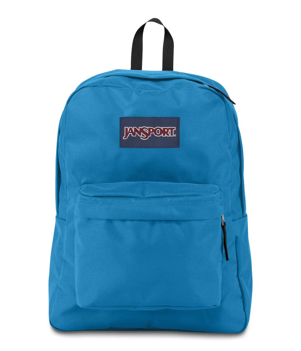 JANSPORT Superbreak Backpack - Lightweight Laptop Backpack for School & Travel, Durable Blue Crest Design - Perfect for College Students, Commuters & Outdoor Adventures
