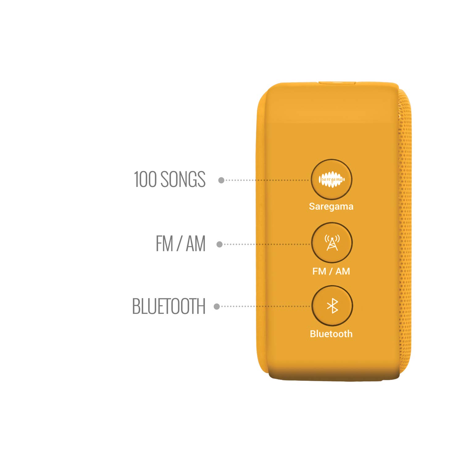 Carvaan Saregama Mini Gurbani Bluetooth Speaker - Portable Wireless Speaker with Premium Sound (Saffron Orange) | Perfect for Home, Office & Spiritual Meditation