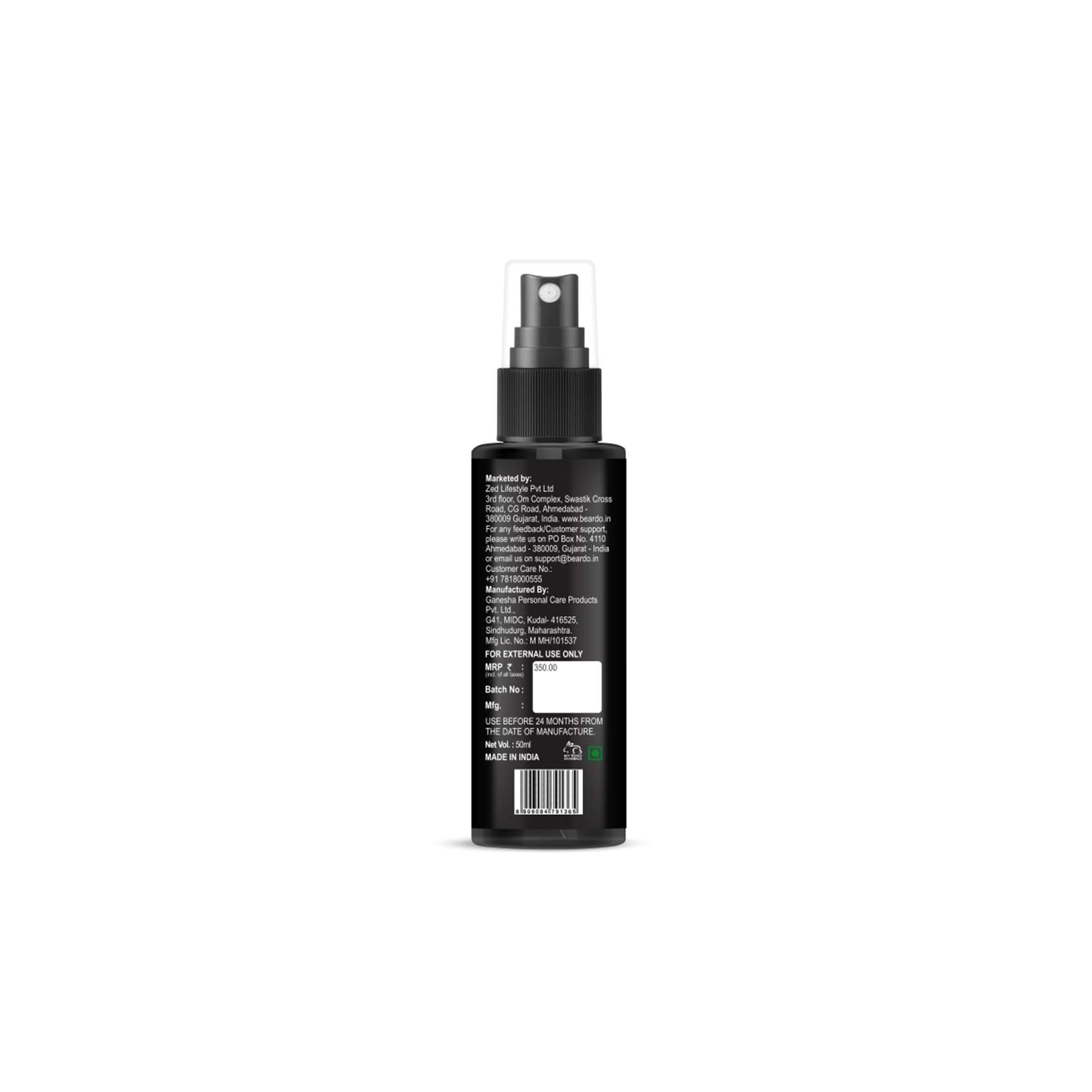 Beardo Thickening Hair Serum Spray for Men - 50ml | Frizz Control, Smooth & Glossy Hair Treatment | Volumizing Hair Spray for Daily Use | Perfect for Travel, Work & Styling On-The-Go