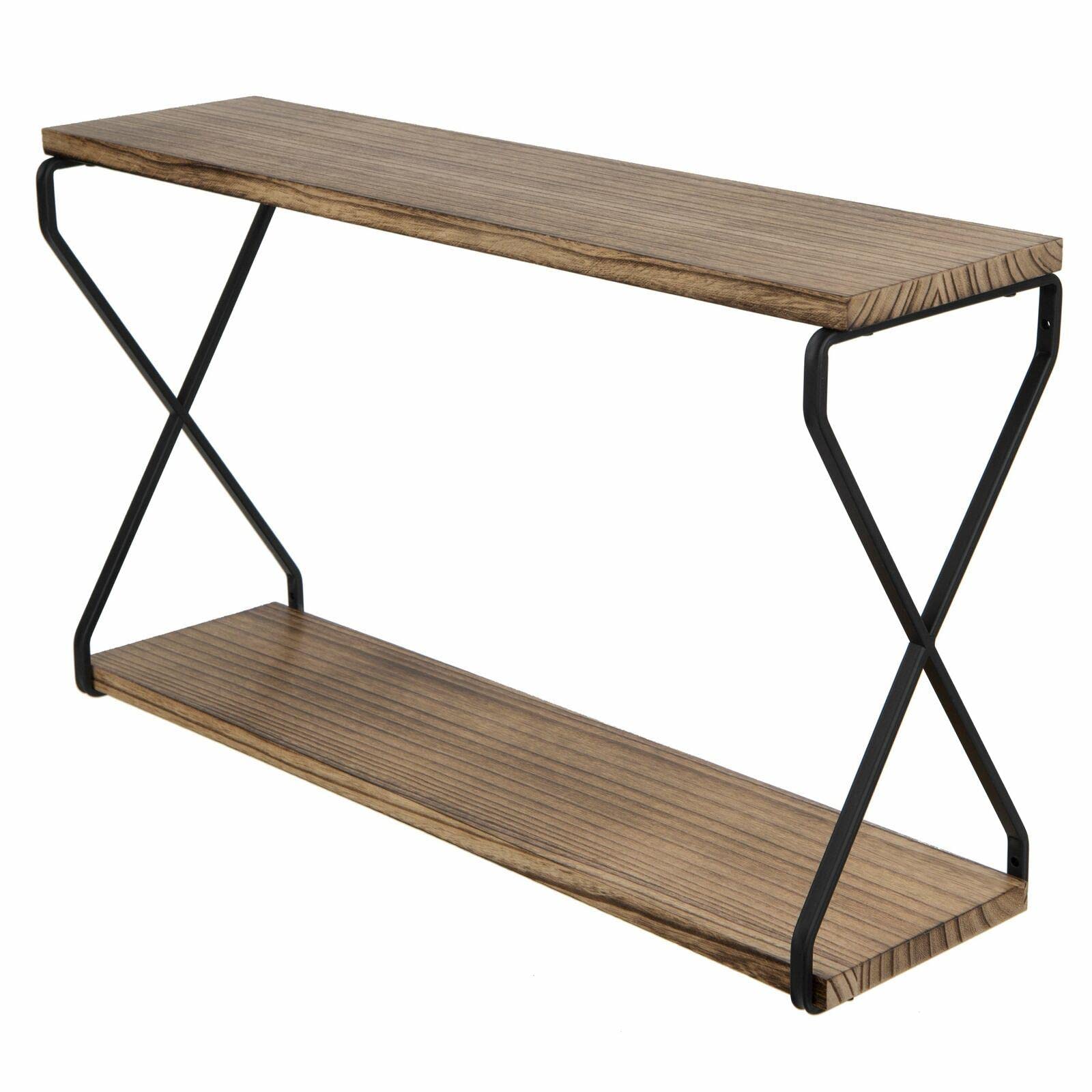 2-Tier Floating Wall Shelf 24