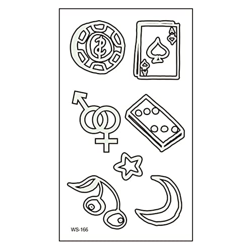 Glow in The Dark Stickers - Fluorescent Music Notes & Cool Face Stickers for Nightclub, Bar, Music Festival & Party - Tattoo Holder 5RL - Perfect for Rave, UV Events & Body Art Decoration