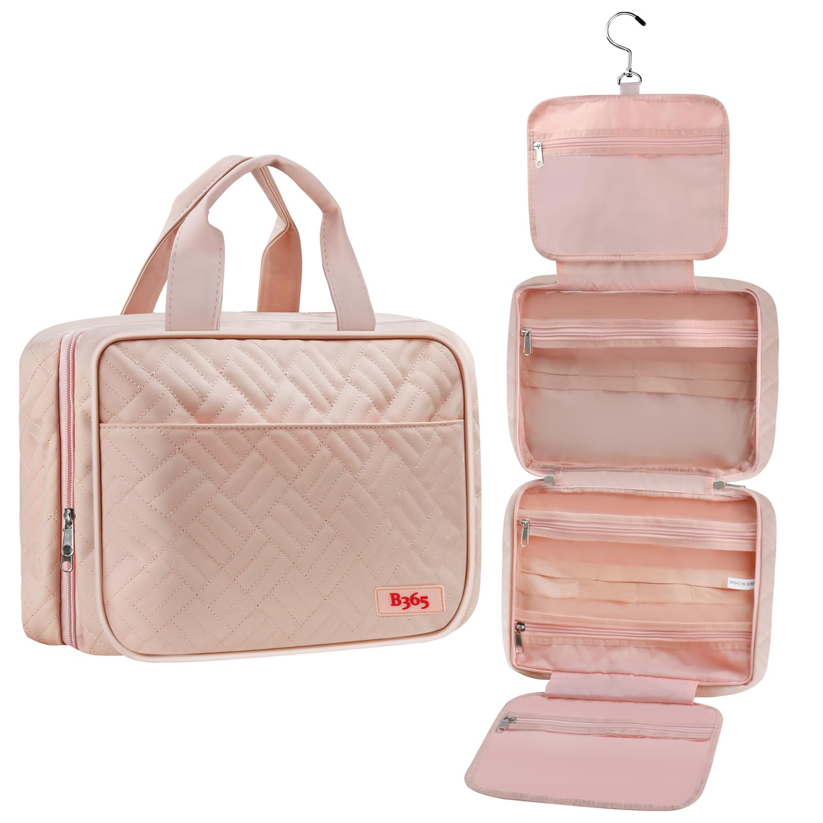 Waterproof Hanging Toiletry Bag for Women - Travel Makeup Organizer - Perfect Gift for Travelers