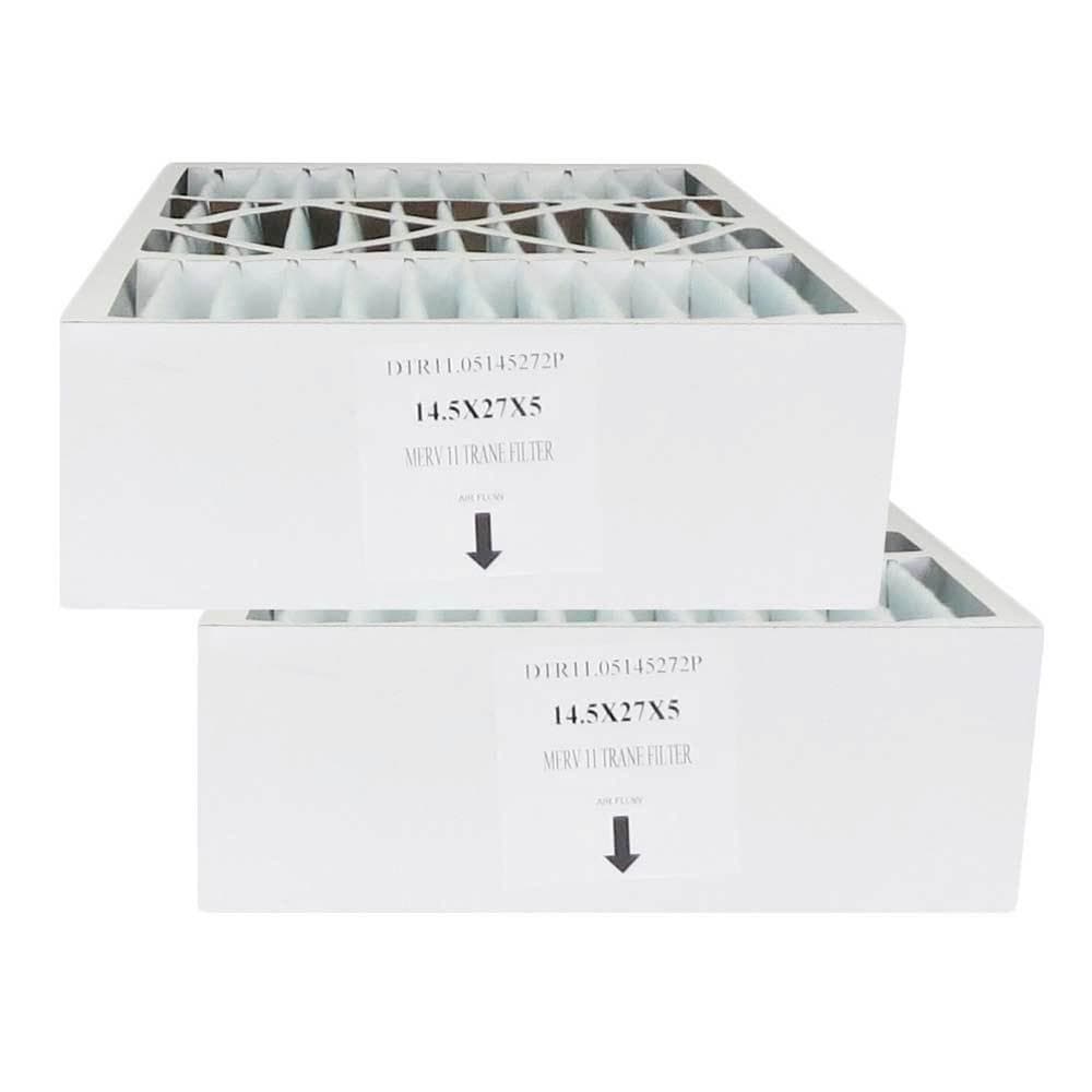 Atomic BAYFTFR14M 14.5x27x5 MERV 11 Trane Furnace Air Filter Replacement - 2 Pack - for Improved Indoor Air Quality & HVAC System Protection