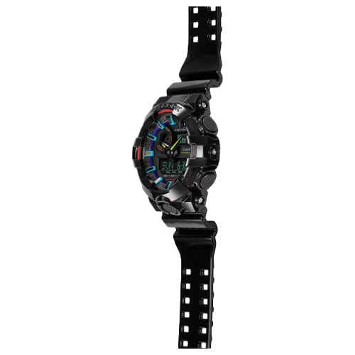 Casio G-Shock GA-700RGB-1A Digital Sport Watch for Men - Shock Resistant, Waterproof, LED Backlight - Perfect for Outdoor Adventures, Running & Workouts
