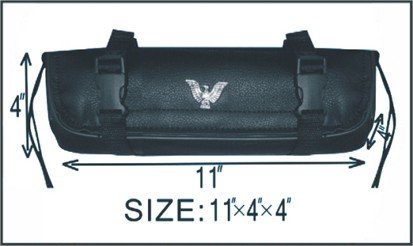 Durable PVC Motorcycle Tool Bag with Eagle Emblem - Waterproof Storage for Bike Repair Tools, Riding Gear & Accessories - Perfect for Harley, Cruiser & Touring Motorcycles