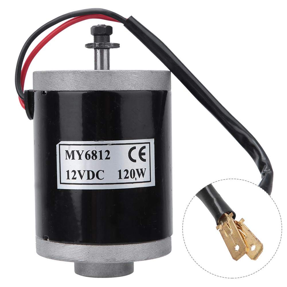 12V 120W High Speed Brushed Electric Scooter Motor with Belt Pulley - Durable E-Scooter Accessory for DIY Projects & Mobility Scooters - Perfect for Electric Vehicle Upgrades, Hobbyist Builds and Personal Transportation Solutions