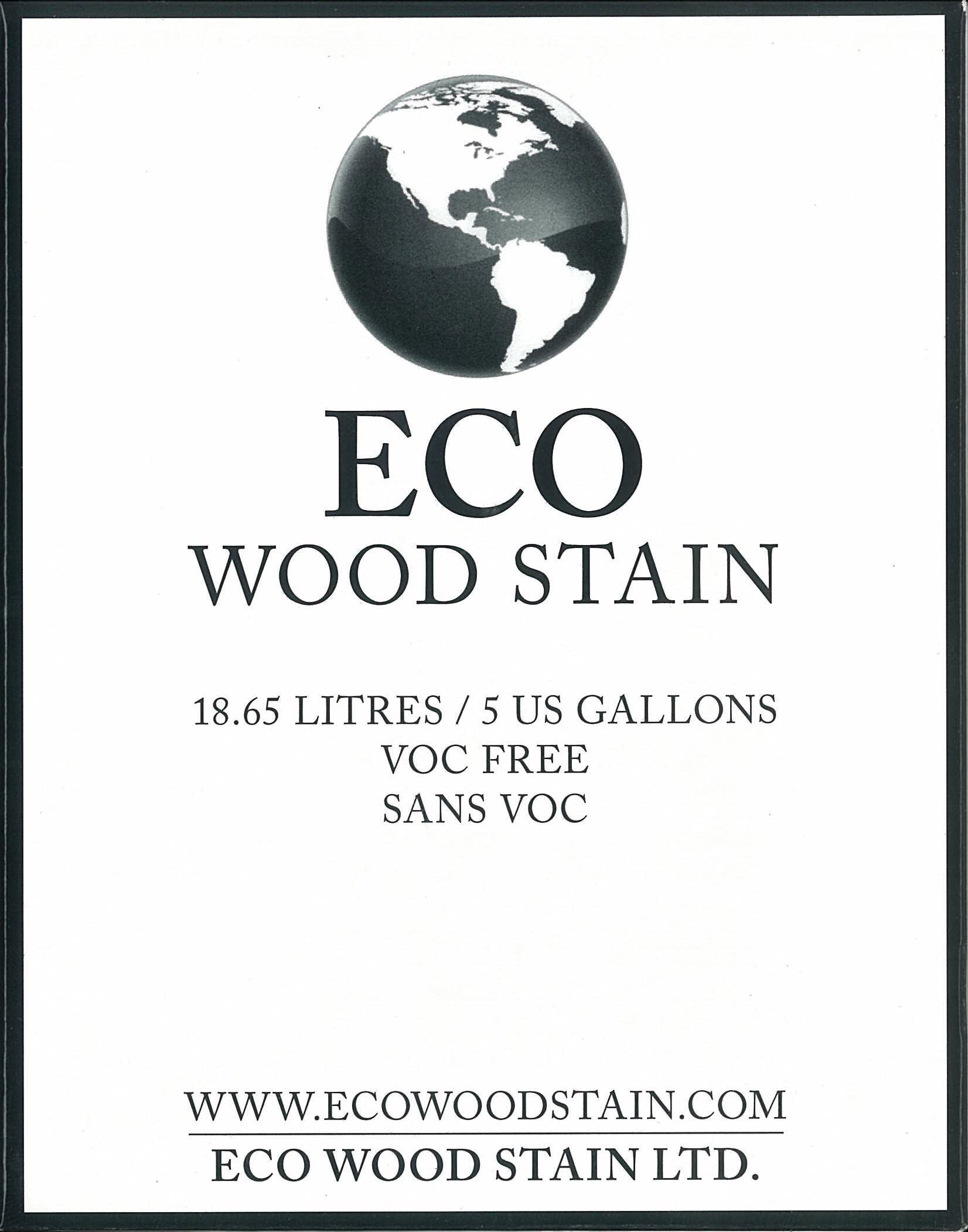 ECO Wood Stain 5 Gallon - Premium Weathered Wood Finish for Decks, Fences & Outdoor Furniture - Natural Wood Protection & Weatherproofing