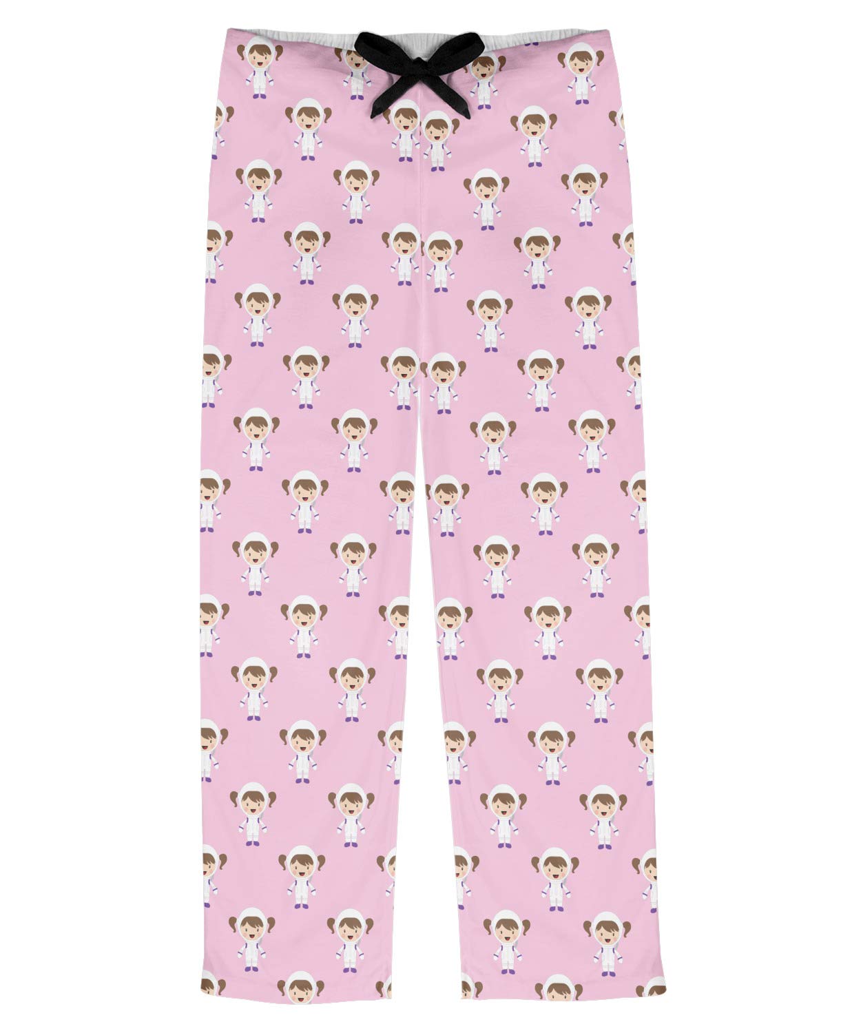 Girls Astronaut Print Pajama Pants - Soft Cotton Sleepwear for Kids & Women - Perfect for Bedtime, Lounging & Space-Themed Parties