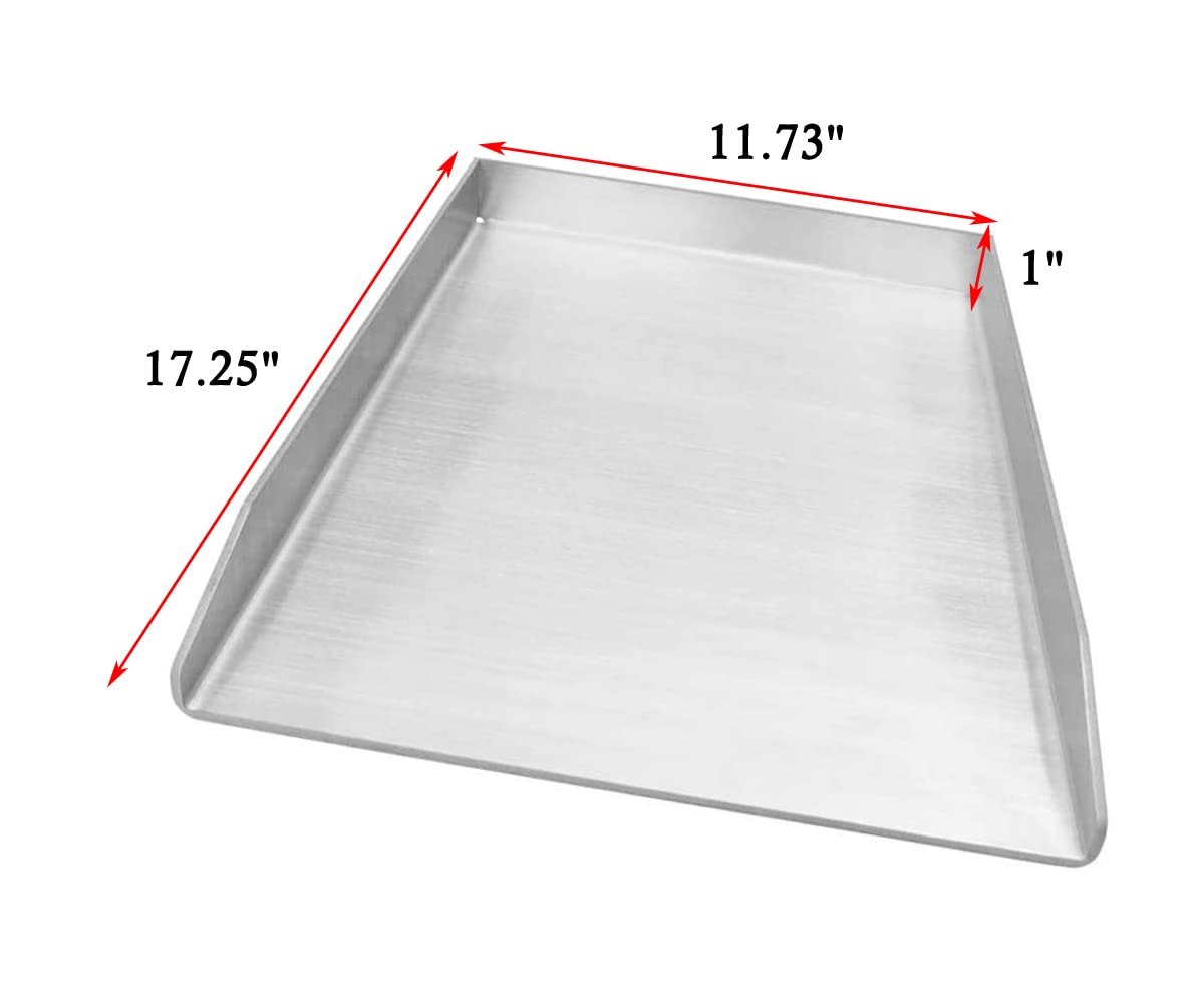 17.2 Inch Stainless Steel Griddle Pan Replacement for Weber Spirit 300/700 & Genesis Silver/Gold/Platinum B/C Series (2005 Model) - Perfect for Outdoor Grilling, BBQ Parties & Backyard Cooking