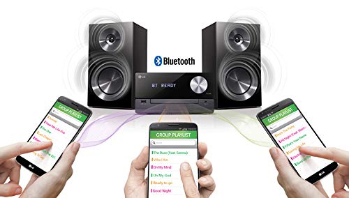 LG CM2460DAB Premium Micro Hi-Fi Audio System with CD Player, Bluetooth, and DAB Radio - Perfect for Home Entertainment, Bedroom, and Office Use