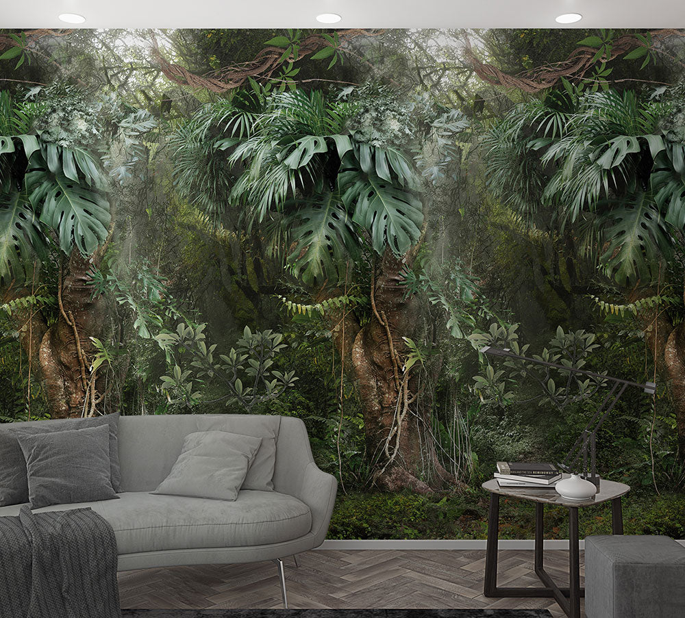 Smart Art Easy Amazon Jungle Wall Art - Tropical Rainforest Decor for Home & Office - Perfect for Living Room, Bedroom, or Jungle-Themed Nursery