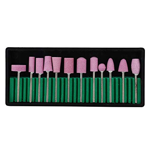 12Pcs Diamond Nail Drill Bits Set for Acrylic Nails - Professional Nail Art Equipment for Manicure & Pedicure - Perfect for Home Salon, DIY Nail Art & Professional Use