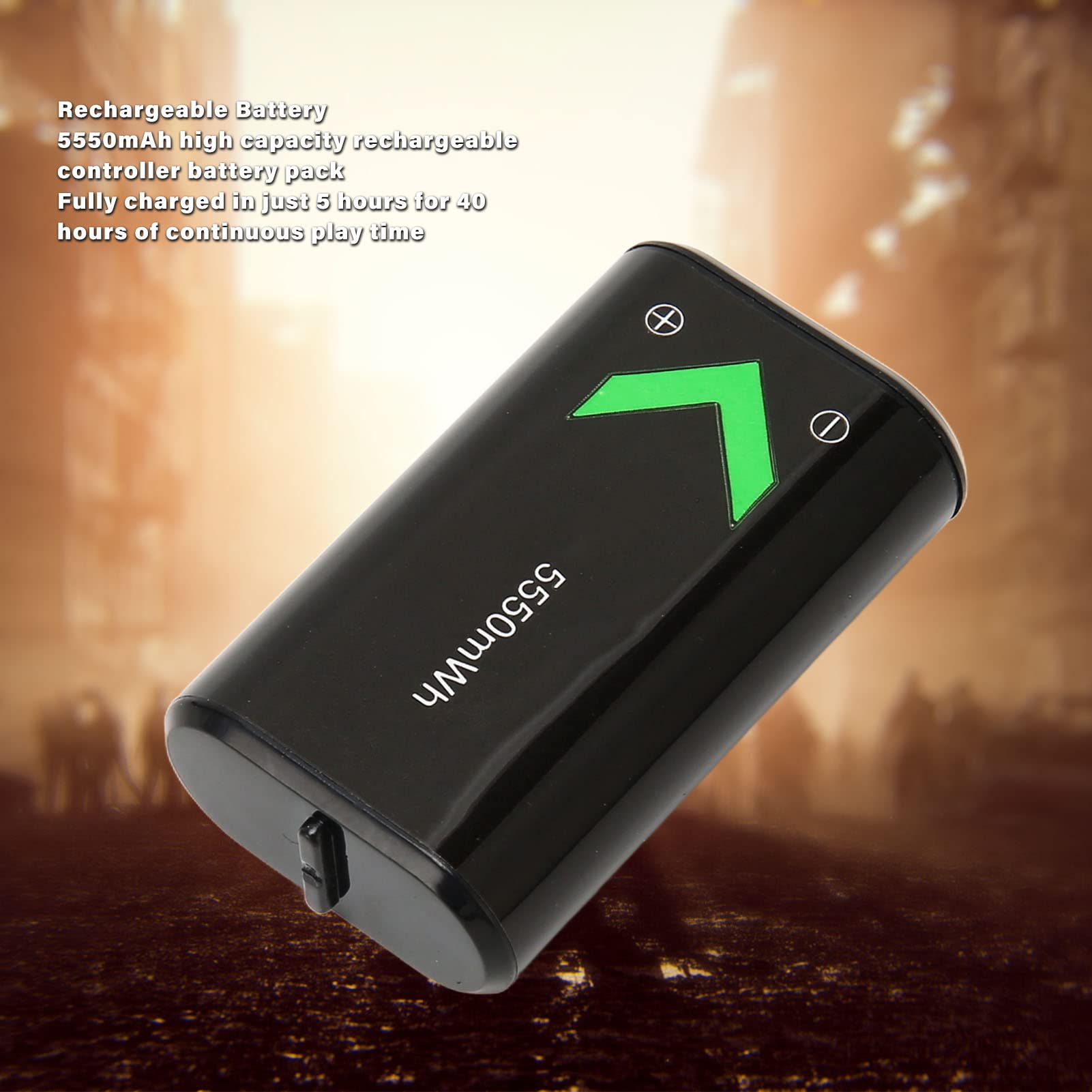 5550mAh Rechargeable Controller Battery with USB-C Cable - Replacement Battery for Xbox One & Series X/S Controllers - Long-Lasting Gaming Power for Marathon Sessions