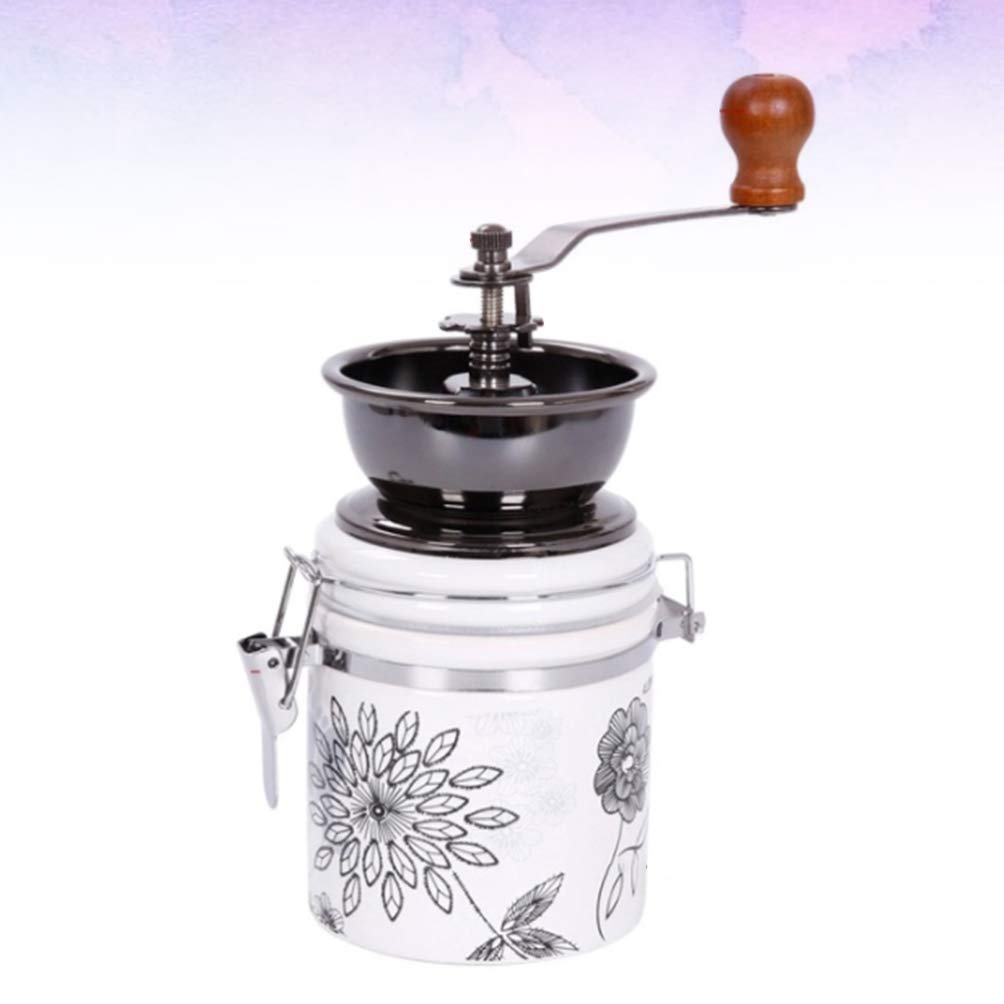 Premium Ceramic Burr Manual Coffee Grinder for Espresso, Drip Coffee & French Press - Adjustable Coarse to Fine Grind for Fresh Ground Beans - Perfect for Home, Office & Travel Use