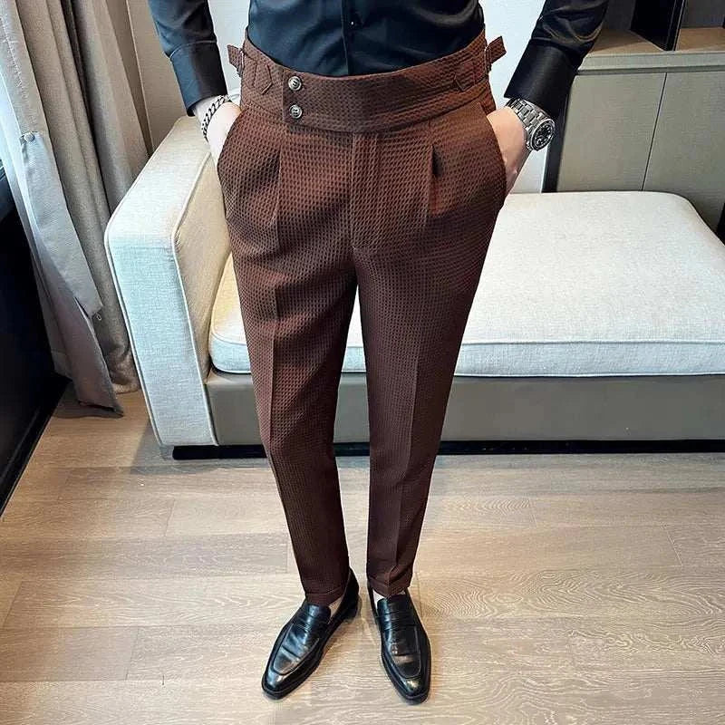 Premium Men's Formal Office Suit Pants - Classic Fit, Comfortable & Professional for Business Attire, Work & Special Occasions