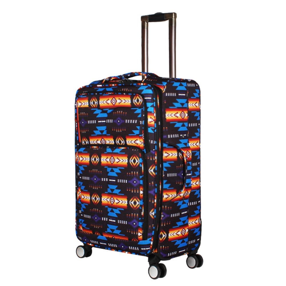 Southwest Design Navajo Print 3-Piece Luggage Set in Black – Perfect for Travel, Vacations & Airplane Carry-On