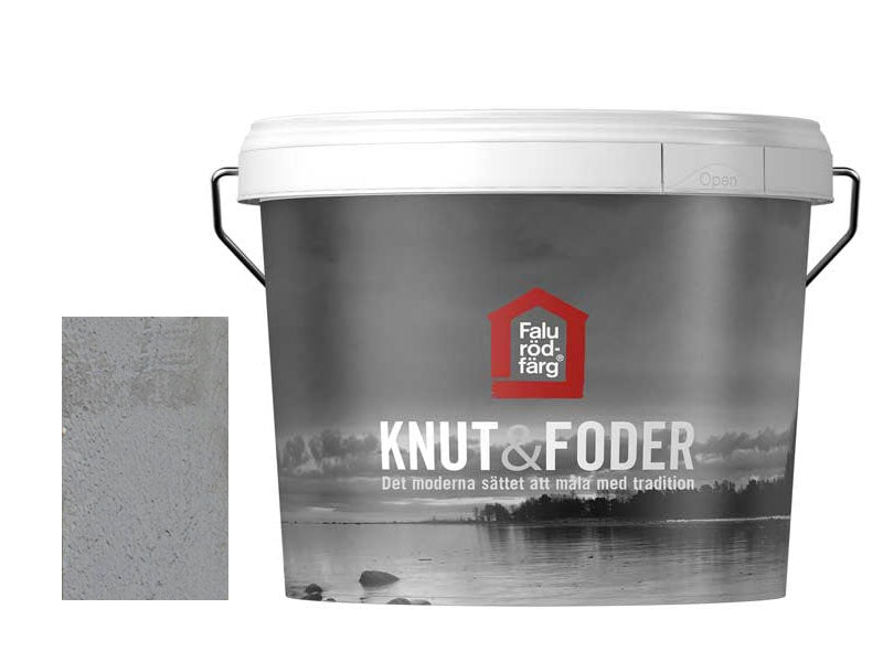 Authentic Swedish Falu Red Paint - Knut & Foder Gray 3L for Wooden Houses & Barns | Perfect for Exterior Wood Protection & Traditional Scandinavian Home Decoration