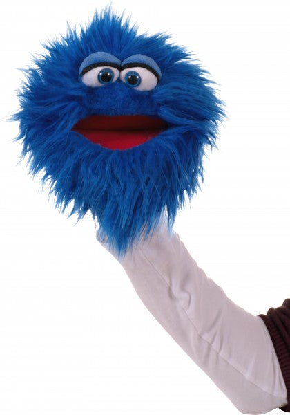 Fluffy Blue 20cm Hand Puppet - Soft Plush Animal Puppet for Kids, Storytelling & Interactive Play (Code 218) | Perfect for Classroom Activities, Birthday Gifts & Early Childhood Development