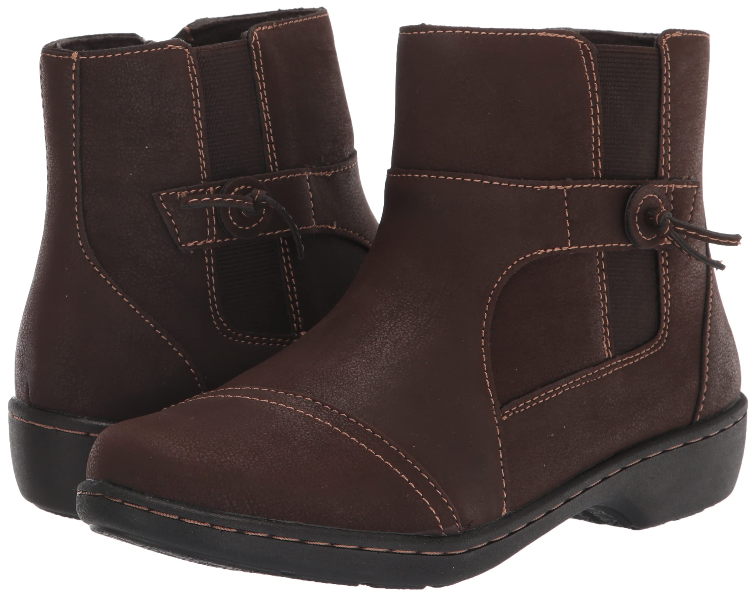 Eastland Women's Bella Ankle Boot - Comfortable Leather Chelsea Boots for Women, Slip On Winter Booties with Cushioned Insole | Perfect for Work, Travel & Casual Outfits