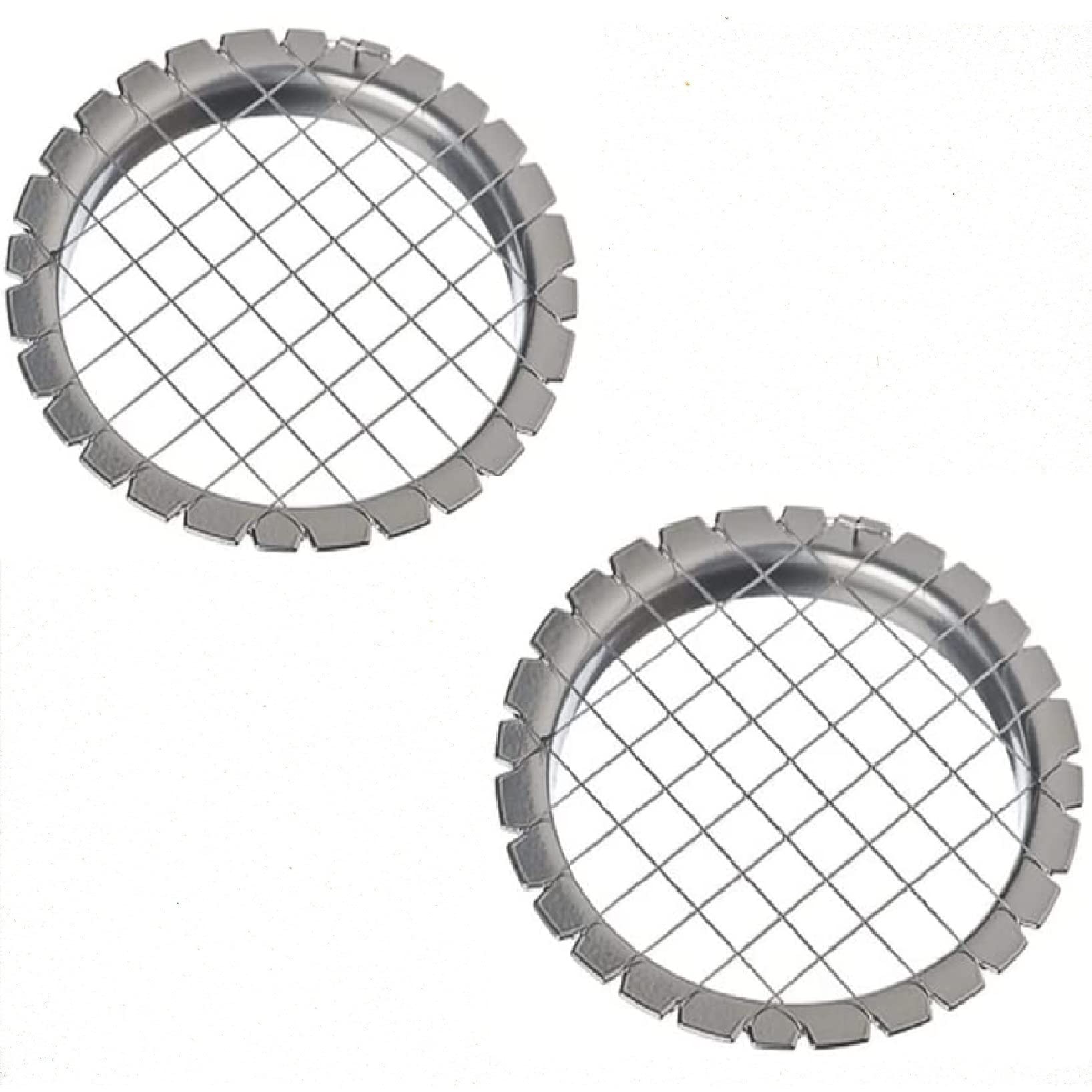DUOshop 2-Pack Stainless Steel Egg Chopper & Slicer - Perfect for Hard Boiled Eggs, Fruit Salads, Potatoes - 0.3 Inch Grid - Ideal for Meal Prep, Picnics & Healthy Snacks
