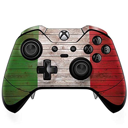 Skinit Italian Flag Dark Wood Gaming Skin Decal for Xbox One Elite Controller - Durable Protective Cover for Gaming, Collectibles & Customization