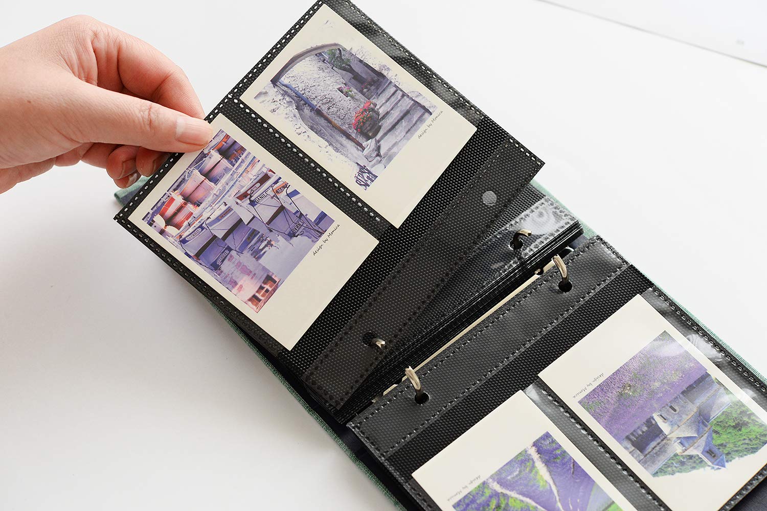 Ablus 100-Pocket Mini Photo Album - Compatible with Fujifilm Instax Mini 9/8/90/25, Polaroid Snap PIC-300 & Kodak Mini 3-Inch Film (Beige) | Perfect for Travel Memories, Baby Photos & Wedding Keepsakes