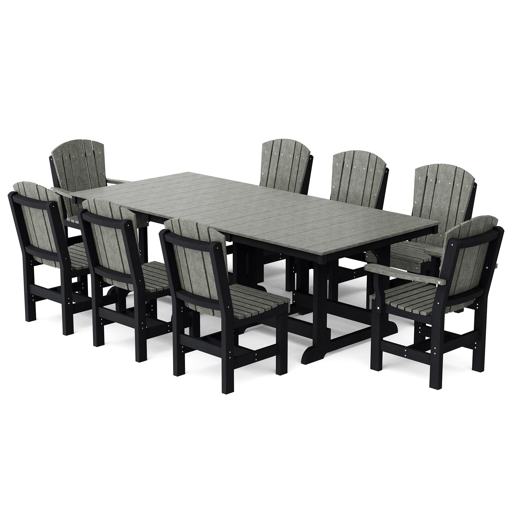 Heritage 9-Piece 44x94 Inch Dining Table Set - Perfect for Family Gatherings, Dinner Parties & Formal Dining Rooms