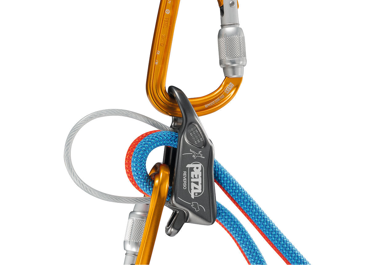Petzl Reverso Belay Device - Lightweight Climbing Gear for Rock Climbing & Mountaineering - Perfect for Outdoor Adventures & Safety Protection