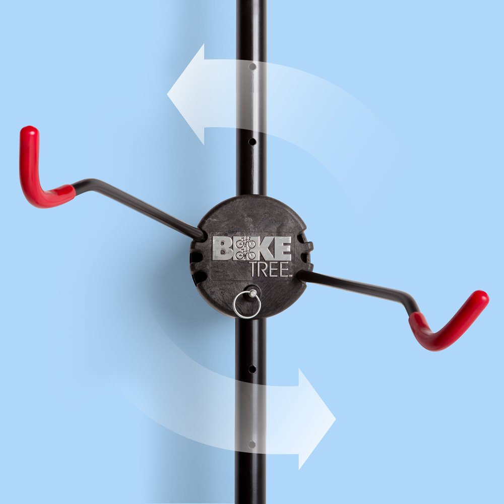 Heavy Duty Two-Bike Stand - Adjustable Non-Mounted Bike Rack for All Bike Sizes - Supports 100lbs - Perfect for Garage, Shed or Outdoor Bike Storage