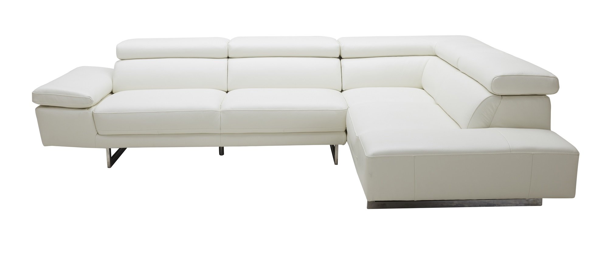 J and M Furniture 1717 Italian Leather Sectional Sofa - Right Hand Facing - Luxurious Living Room Seating for Home Theater & Family Gatherings