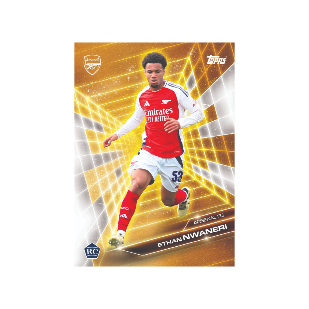 Official Topps Arsenal FC 2024/25 Fan Set - Collectible Soccer Trading Cards for Premier League Fans - Perfect for Gifts, Memorabilia & Match Day Collections
