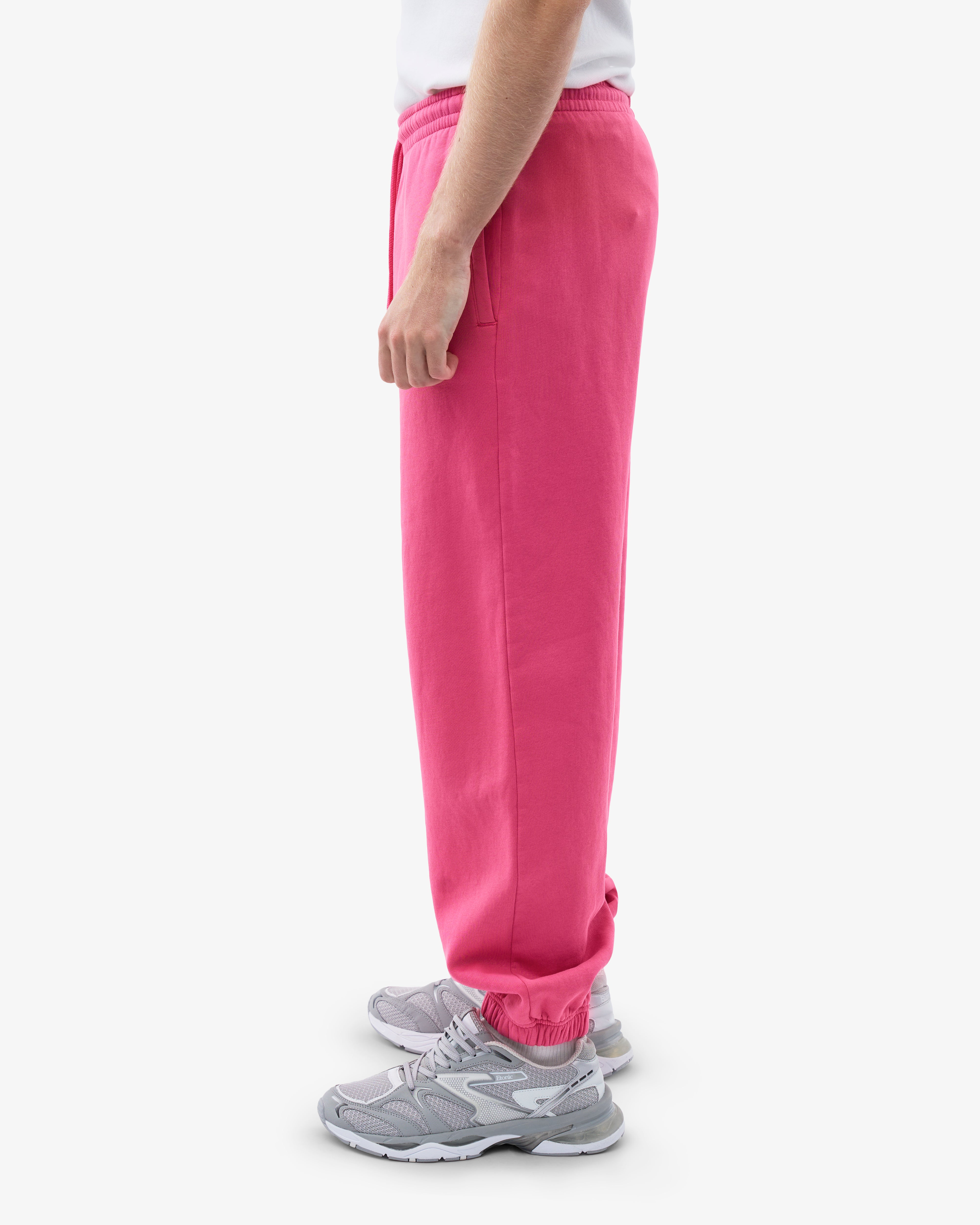 Organic Relaxed Sweatpants for Women - Soft Cotton Lounge Pants in Bubblegum Pink - Perfect for Yoga, Home Comfort & Casual Wear