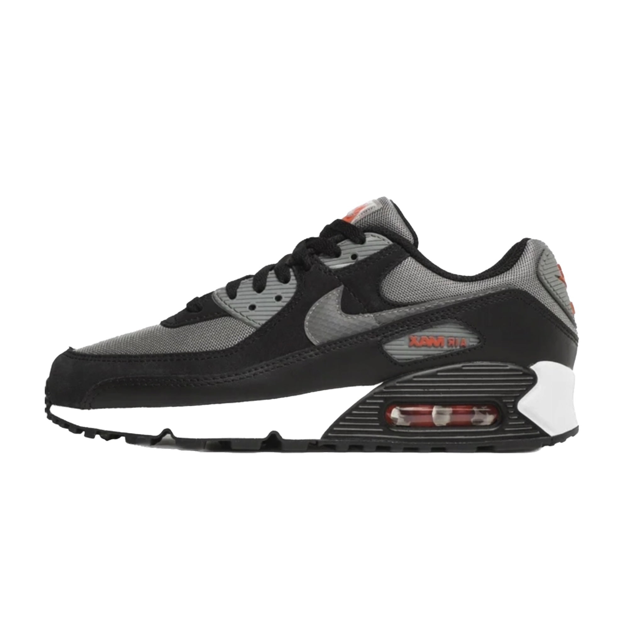Nike Air Max 90 Running Shoes - Grey, Black, Red & Navy Colorway - Perfect for Jogging, Gym Workouts & Casual Wear