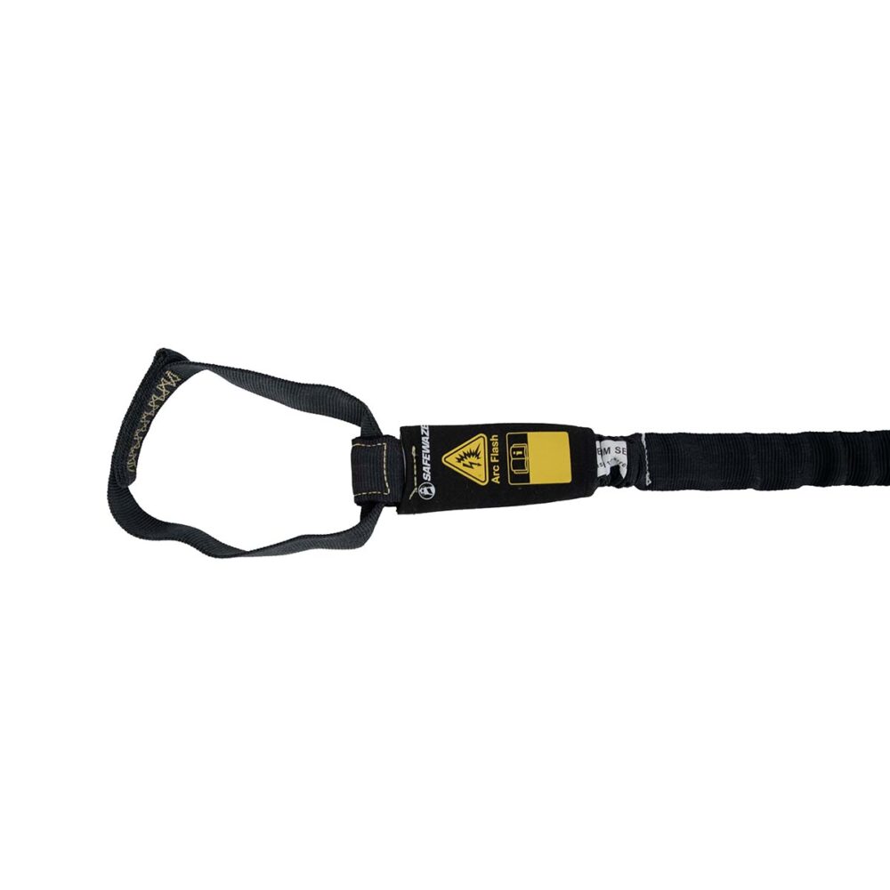 Arc Flash 6' Internal Energy Absorbing Safety Lanyard - Aramid Fiber Construction with Soft Loop & Rebar Hook for Electrical Work & Fall Protection