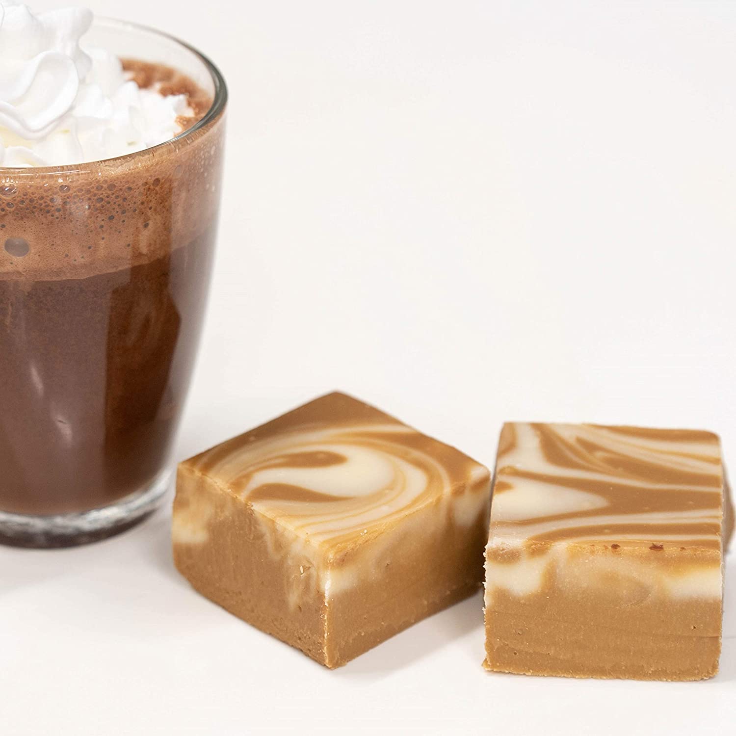 Valley Fudge - Premium Cappuccino Coffee Artisan Fudge with Real Butter | Gourmet Candy Gift | 1 Pound Package | Perfect for Holiday Gifts, Office Treats & Dessert Platters
