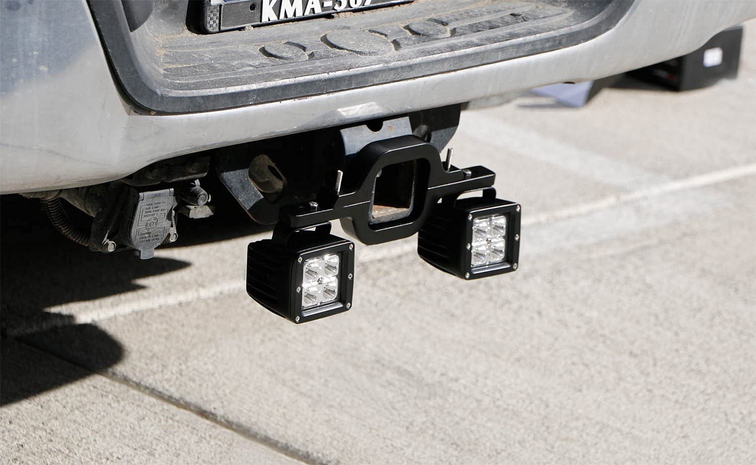 iJDMTOY 20W LED Pod Light Kit for Trucks, SUVs, Trailers & RVs - 2 Pack High Power Tow Hitch Mount Lights with Bracket - Perfect for Reverse Lighting, Off-Road Adventures & Emergency Search Scenarios