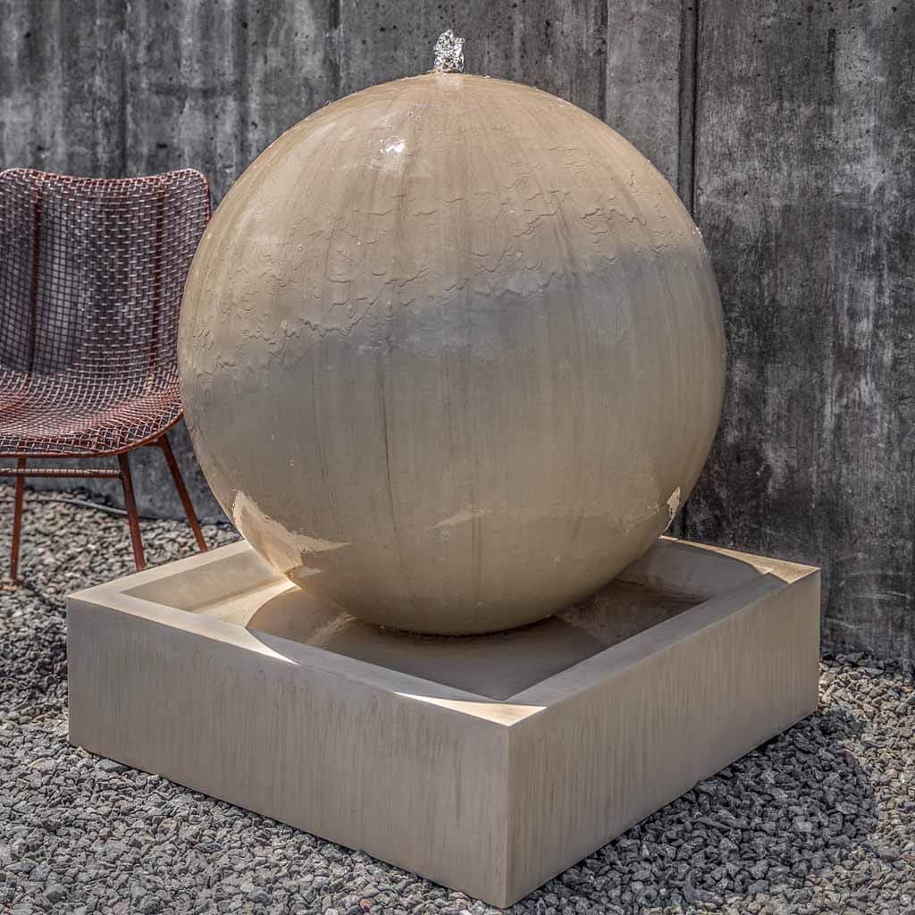 Campania International Large Sphere Fountain - Outdoor Garden Water Feature for Patio, Yard & Landscape Decor | Relaxing Water Sounds for Backyard Oasis