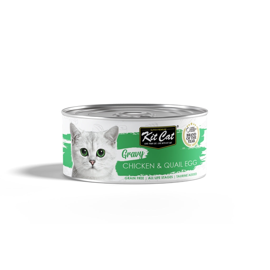 24-Pack Kit Cat Gravy Wet Cat Food Pouches 70g (2.5oz) - Delicious & Nutritious Meals for Adult Cats - Perfect for Daily Feeding, Travel & Treats