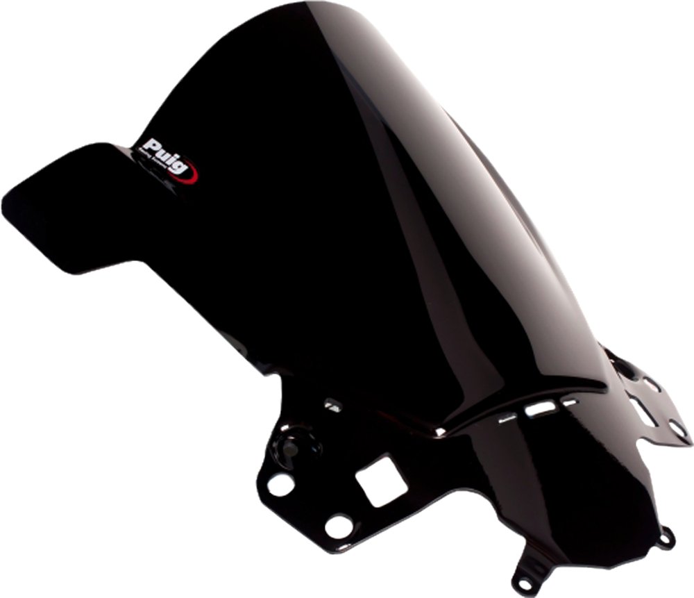 Puig 5643N Black Racing Windshield - High-Quality Motorcycle Windshield for Sport Bikes, Perfect for Racing & Street Riding - Durable & Aerodynamic Design for Enhanced Performance