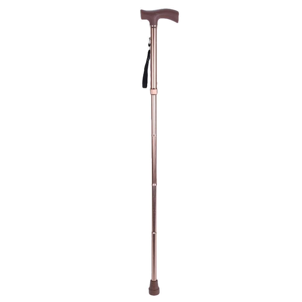 Premium Foldable Walking Stick - Lightweight Alloy & Plastic Safety Cane for Elderly & Blind - Adjustable Hiking Stick for Outdoor Activities, Travel & Daily Support